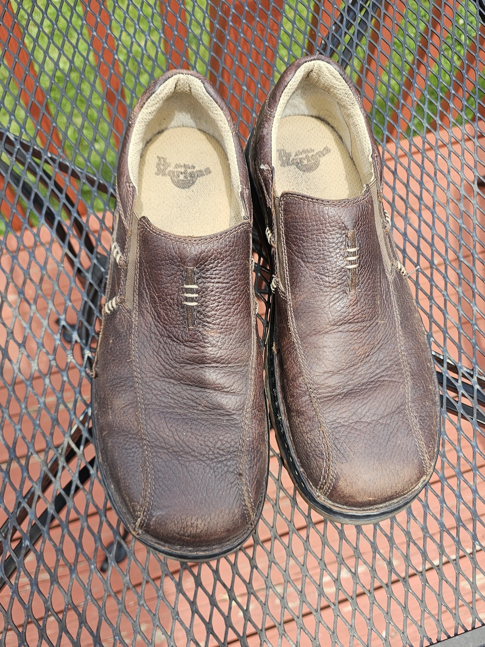 Men's Brown dr.martens Slip-On Casual Shoes sz 14